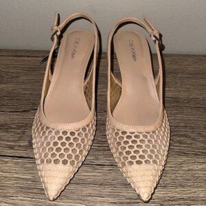 Calvin Klein KC DERINA-M 6.5 LIGHT NATURAL Sling Back